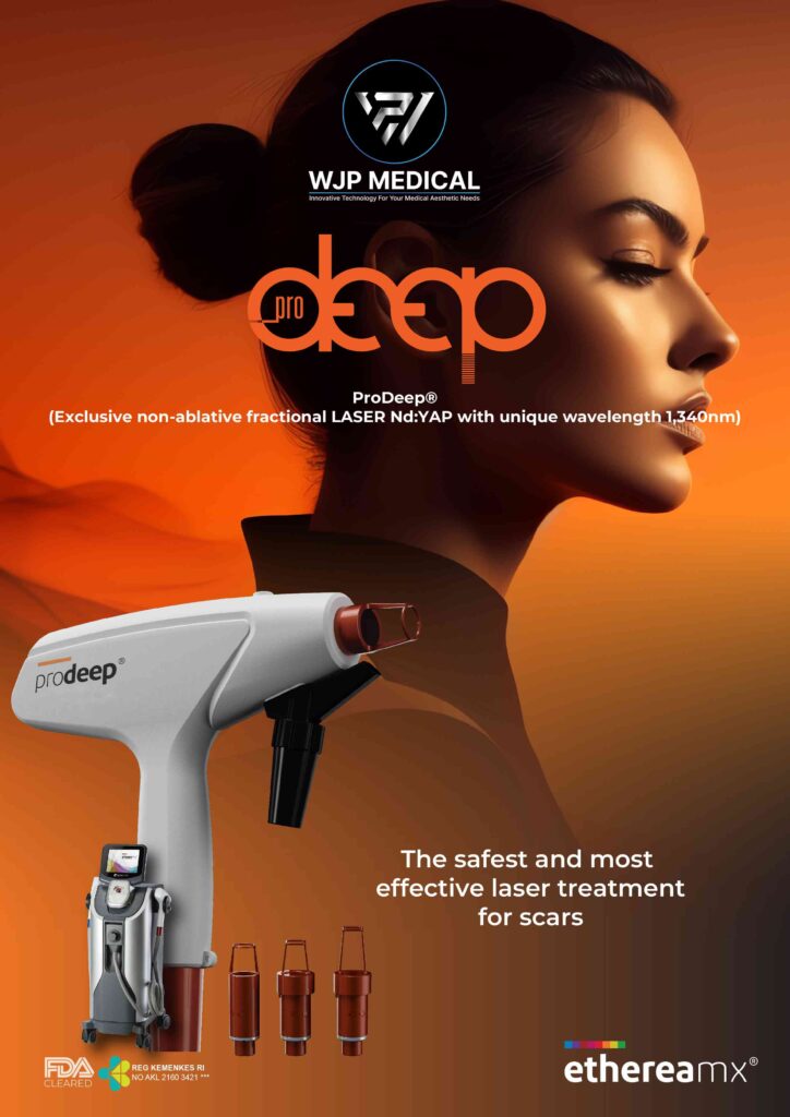 etherea mx handpiece prodeep ada di wiejayaplus. Handpiece ini menggunakan laser Nd:YAG berpanjang gelombang 1340 nm yang menargetkan lapisan kulit yang lebih dalam